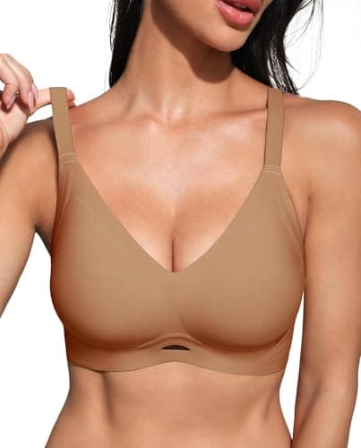 obind Wireless Jelly Bras for Women Push Up Seamless Comfort T-Shirt Bra