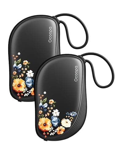 OCOOPA Hand Warmers Rechargeable 2 Pack, Ultra Slim Electric Hand Warmers, Portable Pocket Heater, Comb-Inspired, Fits in Gloves,UL Certified, Winter Essentials,UT5 Sway