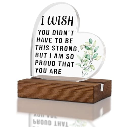Inspirational Gifts for Women Best Friend Encouragement Cheer Up, BUT I AM SO PROUD THAT YOU ARE, Positive Gift for Daughter Son Sister, Home Office Decor Acrylic Sign Plaque XA326