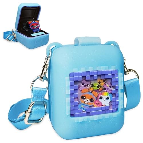 XEGIMOR Silicone Case for Bitzee Interactive Toy Digital Pet Case, Protective Skin Cover for Bitzee Virtual Electronic Pets Lanyard Accessories (Blue)