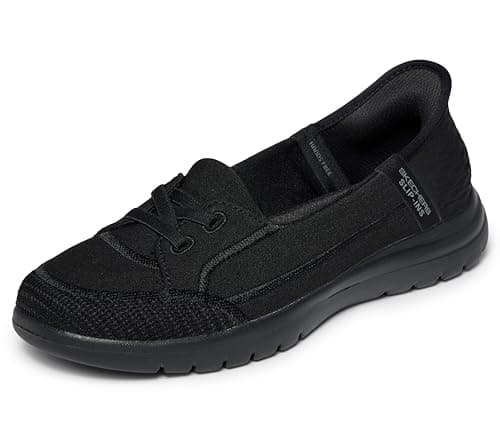 Skechers Women'sSlip-ins: On-The-GO Flex - Top Notch, Black/Black, 8.5