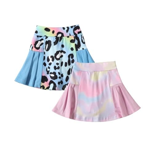 Neutocd Girls Tennis Skirt Skorts for Girls High Waisted Athletic Pleated Skirts with Shorts for Golf Pickleball Running
