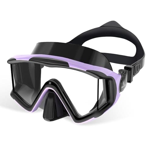 Keary Kids Swim Goggles with Nose Cover 3-Window Swimming Goggles for 4-16 6-14 8-12 3-5 4-7 Years Old Underwater Swim Mask for Toddler Boys Girls Youth Child Water Pool Goggle Anti-Fog Clear Glasses