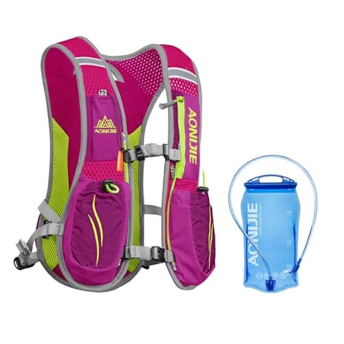AONIJIE 5L Running Hydration Vest for Men & Women, Hydration Backpack with 1.5L Water Hydration Bladder, Lightweight Breathable Adjustable Pack for Hiking, Climbing, Marathon & Cycling