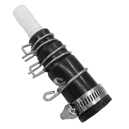 OSVJE 1 Set Dishwasher Drain Hose Adapter, Compatible Inlet Connector Hose Clamp 3 Spring Clamps, Durable Adapter for Garbage Disposals/Dishwasher Users