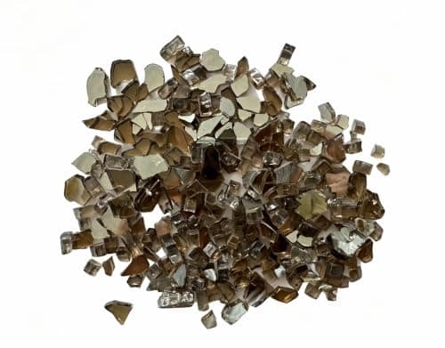Hiland Reflective Fire Pit Glass, Bronze, 10lb