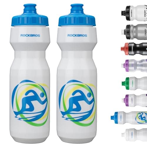 ROCKBROS Bike Water Bottle 20oz-25oz Squeeze Cycling Water Bottle BPA Free