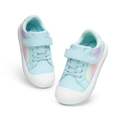 DREAM PAIRS Toddler Sneakers Boys Girls Casual Shoes Kids Storybook Lightweight Walking Skate Shoes,Size 6 Toddler,Rainbow/Blue,SDFS222K