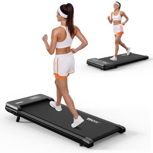 Walking Pad Under Desk Treadmill with Incline - 4.0 MPH Quiet Walking Pad Treadmill for Home Office with Remote Control, 300 lbs Capacity Mini Walking Machine for Small Spaces