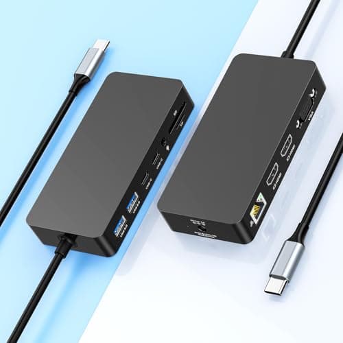 Surface Thunderbolt 4 Docking Station, Triple Display via Dual HDMI & VGA with Power Adapter, Surface Dock Compatible with Surface Pro 12/11/10/9/8/X/7 & Surface Laptop 5/4/3, Surface Go, Studio