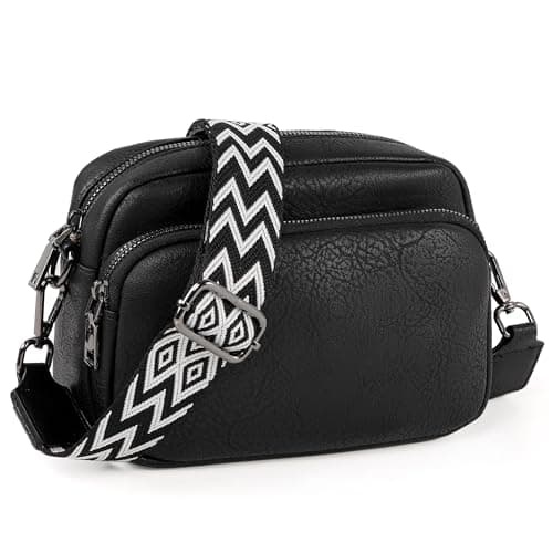 TANTOMI Small Crossbody Bag for Women, Vegan Leather Shoulder Bags for Women, Travel Purse with Adjustable Shoulder Strap
