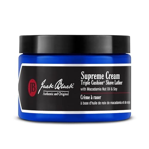 Jack Black Supreme Cream Triple Cushion Shave Lather - Shaving Cream Mens, 9.5Fl Oz