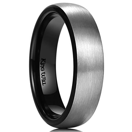 King Will Men Titanium Wedding Band 6mm Size 13.5