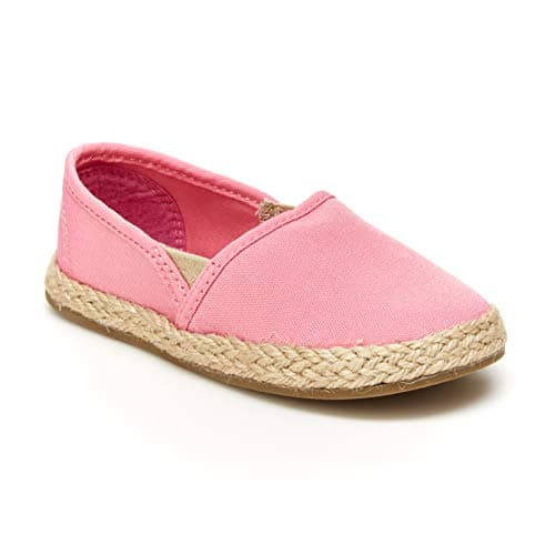 Simple Joys by Carter's Girls Ari Canvass Espadrille Sneaker, Pink, 4 Toddler