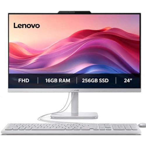 Lenovo IdeaCentre 24“ FHD All-in-One, 16GB RAM, 256GB SSD, Intel 4-Core