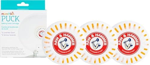 Munchkin Arm & Hammer Puck Diaper Pail Deodorizer, Lavender, 3 Count