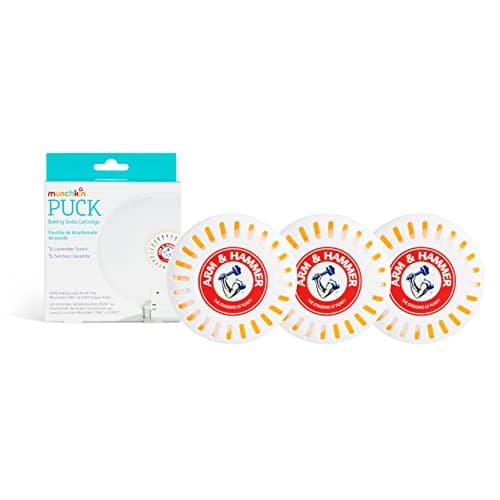 Munchkin Arm & Hammer Puck Diaper Pail Deodorizer, Lavender, 3 Count