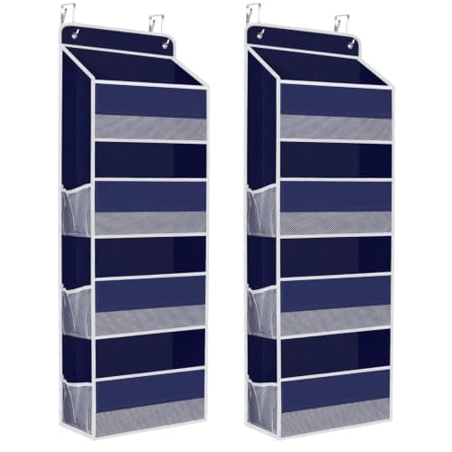 2 Pcs Over The Door Organizer Large Capacity Hanging Storage Room Organizer
