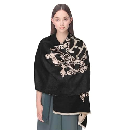 EXTREE Women's Scarf Pashmina Shawls and Wraps for Evening Dress Bridesmaid Wedding Bridal Winter Warm Long Large Scarves