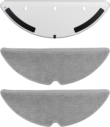 SHELIKI Compatible with D60S, D60S MAX Vacuuming and Mopping Robot Replacement Accessories Mop Pad (2 Packs)& Mop Board (1 Pack)