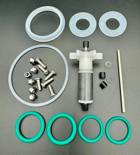 for Coleman hot tubs Lay Z-Spa # 58113 P4071 E02 Stainless Steel Shaft Impeller+Spare Stainless Steel Shaft+Pump Seal kit+Sealing Gasket for A and B/C Joint of Pump Cold and hot Water Inlet