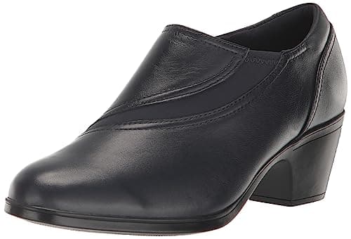 Clarks Blue's Emily 2 Dove Pump, Navy Leather, 12 Narrow US