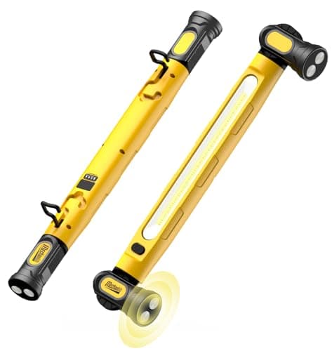 MechaniLite Magnetic Cordless Under Hood Work Light Bar for Mechanic-Yellow
