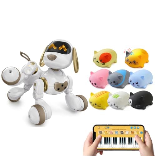Ruko 18011 Robot Dog and 1701A Cat Piano Keyboard