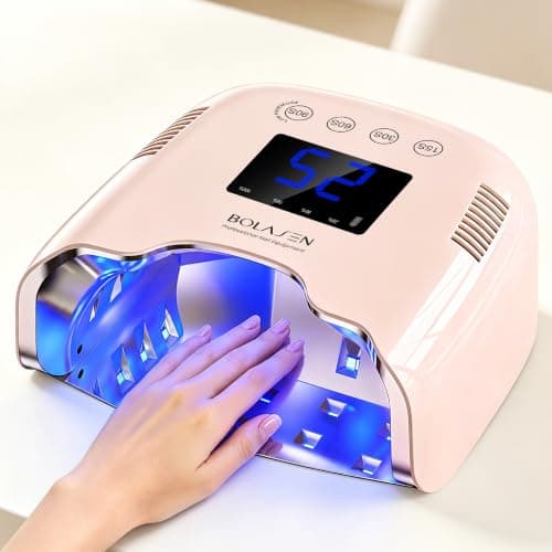 BOLASEN P30 Pro Cordless Rechargeable UV LED Nail Lamp for Gel Nails, Pink