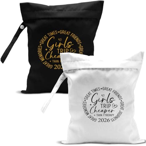 zcyxuuw 2Pcs Girls Trip Gifts Wet Dry Bag, Beach Bag Wet Bag Favors, Aloha Bags for sunscreen Swimsuit Toiletry Travel Essentials For Women, Beach Travel Laundry bags for Dirty Diaper Swimsuit Gifts