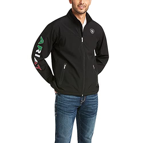 ARIAT Men’s New Team Mexico Water Resistant Softshell Jacket