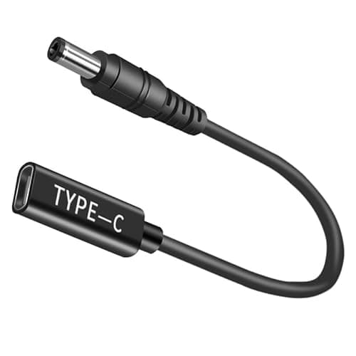 100W USB-C PD to 12v DC 5.5x2.1mm Adapter 5a Cable, Male to DC Female 12V 19V 20V Adapter, USB C to 5.5x2.1mm Adapter made for Solar Panel, Motorhome, Portable Power Station, RVs, Solar Generator