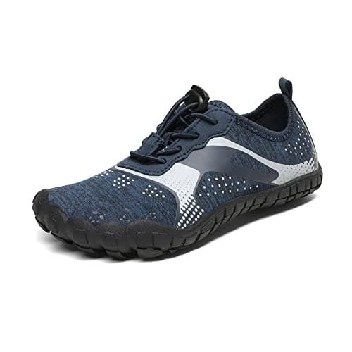 NORTIV 8 Kids Water Shoes, Lightweight Quick Dry Barefoot Athletic Aqua Sports Shoes for Boys & Girls, Outdoor, Summer (Toddler/Little Kid/Big Kid), Size 10 Toddler,Dark/Blue,Aqua-K1