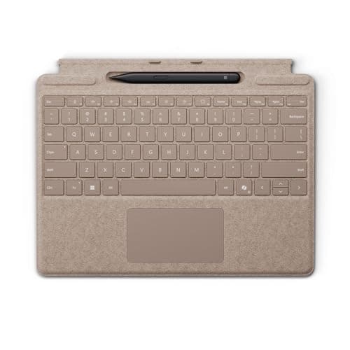 Microsoft Surface Slim Pen (2nd Edition) and Pro Keyboard for Pro (11th Edition), 9, and 8 Dune