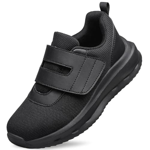 TIANYUQI Toddlers Shoes Boys Girls Kids Tennis Running Shoes Athletic Lightweight Breathable Sneakers Black Toddler Size 7.5