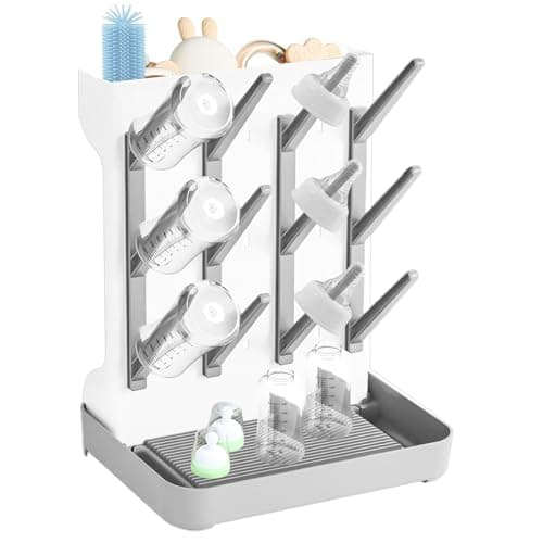 Baby Bottle Drying Rack,Removable Vertical Dryer for Newborn Bottles,Teats