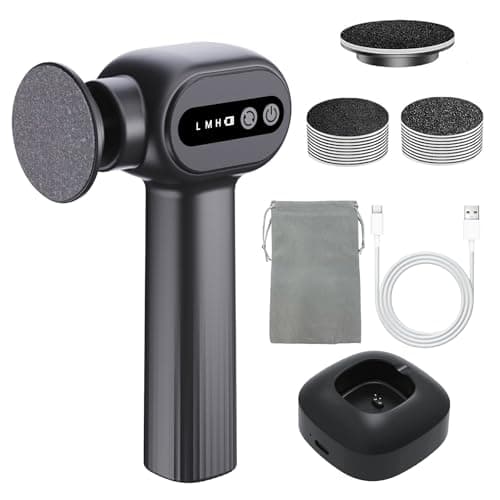 Electric Callus Remover for Feet - Rechargeable Foot Sander, 6 Speeds, Replaceable Sandpaper Professional Foot Grinder, Cordless Electric Foot File Pedicure Tools for Dead Skin, Cracked Heels