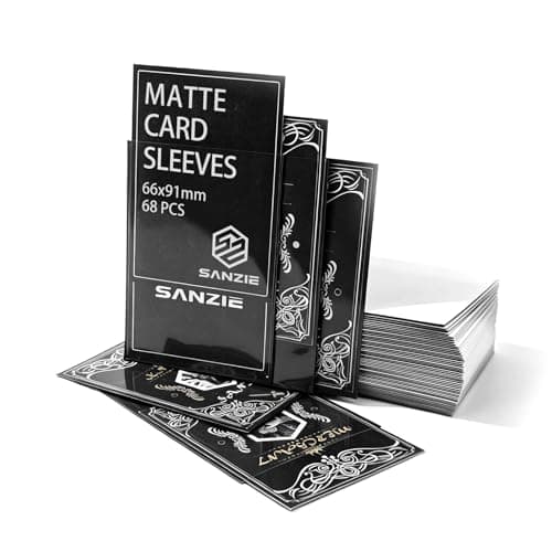 SANZIE Penny Card Sleeves Matte Card Sleeve for MTG, 68 Count (Light Grey)