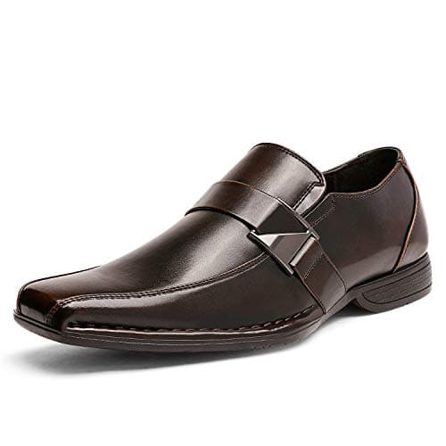 Bruno Marc Men's Classic Slip-on Dress Loafers Shoes,Size 8,Dark/Brown,Giorgio-3