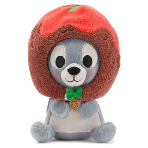 Disney Store Official Mini Mix-Its Plushies – Tramp - Cute Stuffed Animals - Mix & Match Detachable Hats - Hook and Loop Strap - Plush Toys for Kids and Collectors, 7 Inch