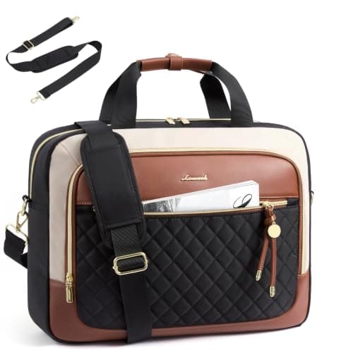 LOVEVOOK Laptop Briefcase for Women, Computer Messenger Shoulder Bags