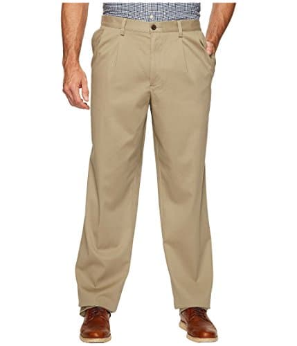 Dockers Men's Classic Fit Easy Khaki Pants-Pleated (Standard and Big & Tall), Timberwolf, 46W x 32L