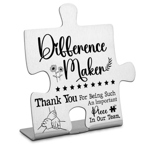 Thank you Appreciation gifts for Team Teamwork Employee Boss, Inspirational Team Gift for Coworker Colleagues Leader Case Manager, Teamwork Recognition gift Decorative Signs & Plaques-DX430