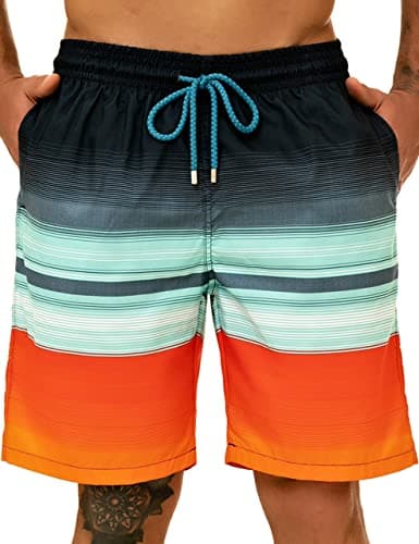 KAILUA SURF Big and Tall Mens Swim Trunks, 9" Mens Designer Bathing Suit Boardshorts