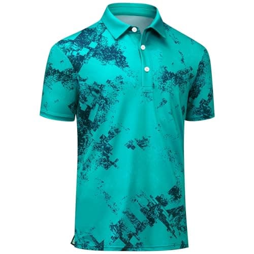 Golf Tshirts Shirts for Men Dry Fit Polos Athletic Short Sleeve Green XXL