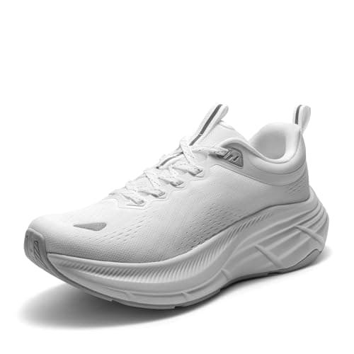 NORTIV 8 Women's Walking Shoes Cushion Comfortable ActiveBreeze Running Tennis Shoes Non-Slip Workout Gym Sports Athletic Breathable Fashion Sneakers,Size 5.5,White,SNWS248W