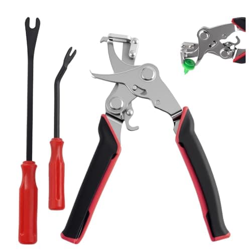 Car Clip Pliers and Disassembly Tools Kit,Adjustable Auto Fastener Clip Removal Pliers with 2 Clips Removal Tool,Universal Automotive Clips Removals Tool for Door Panel/Dashboard
