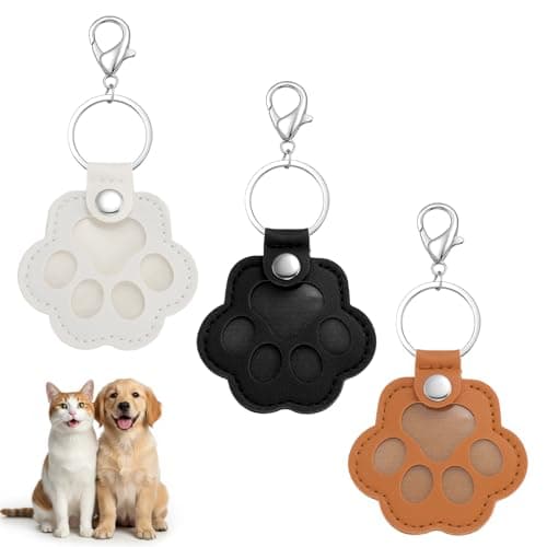 Fyntave 3Pcs Cat Dog Hair Storage Keychain, Pet Hair Keychain, Fur Keepsake Keyring, Pet Keepsake Keyring for Bag Cute Charm for Pets Lovers Pets Memorial Gifts