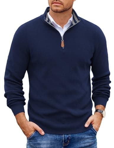 COOFANDY Mens Casual Dress Sweater Long Sleeve 2026 Fall Fashion Pullover