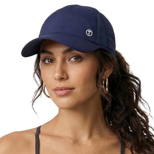 TOP-EX UPF 50+ Ponytail Baseball Cap for Women, Navy L/XL